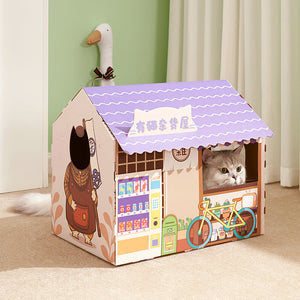 Elevate Your Pet's Playtime with Our Large Cute Corrugated Pet Scratching Toy